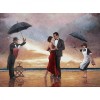 Hommage to The Singing Butler by Theo Michael Art Print Auto Open & Close Folding Umbrella
