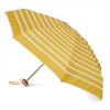 White Stripes on Yellow Folding Compact Umbrella by Anatole of Paris - GABIN
