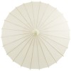 Chinese Paper and Bamboo Parasol - Ivory