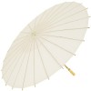 Chinese Paper and Bamboo Parasol - Ivory