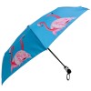 Emily Smith O&C Folding Umbrella - Flossy & Amber Flamingoes