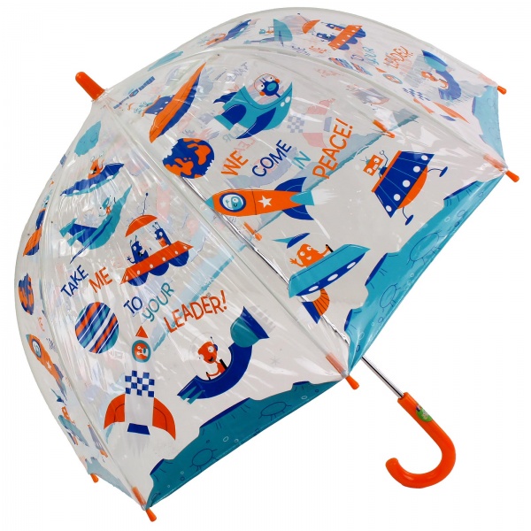 Bugzz PVC Dome Umbrella for Children - Spaceship