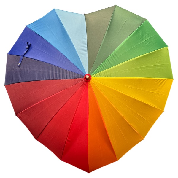 Soake Heart Umbrella - Rainbow