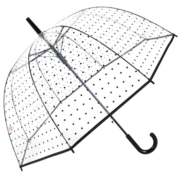 Susino Clear Dome Umbrella - Mini Mono Polka Dot