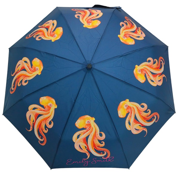 Emily Smith O&C Folding Umbrella - Oscar the Octopus