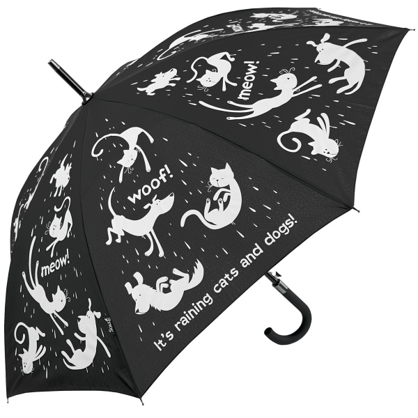 Raining Cats & Dogs Walking Length Umbrella