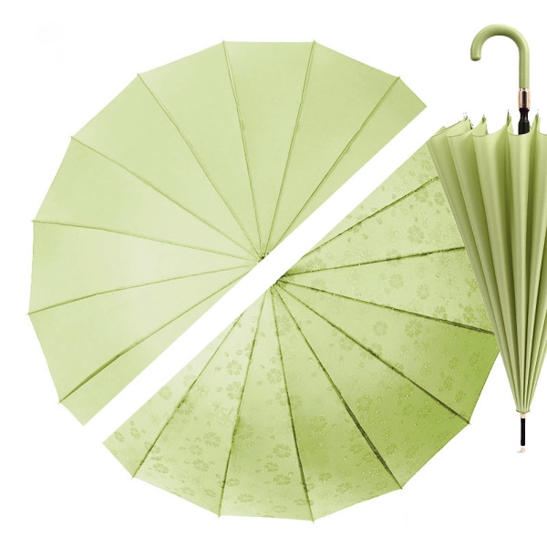 Sakura Illusion 16 rib Umbrella by Soake - Avocado Green